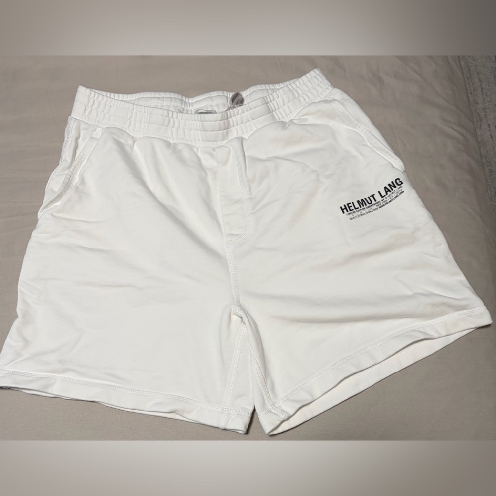 Helmut Lang Men's White Athletic Shorts